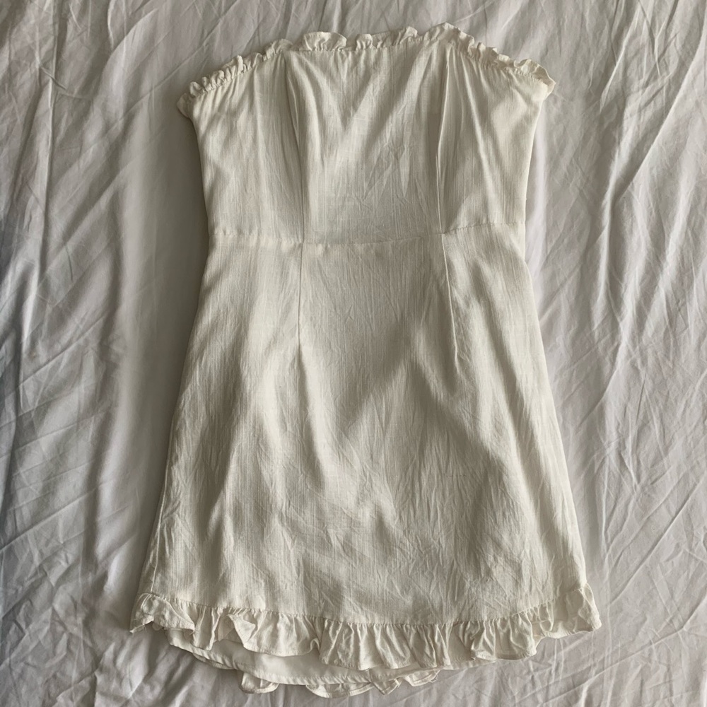 Sabo Skirt white ruffle dress